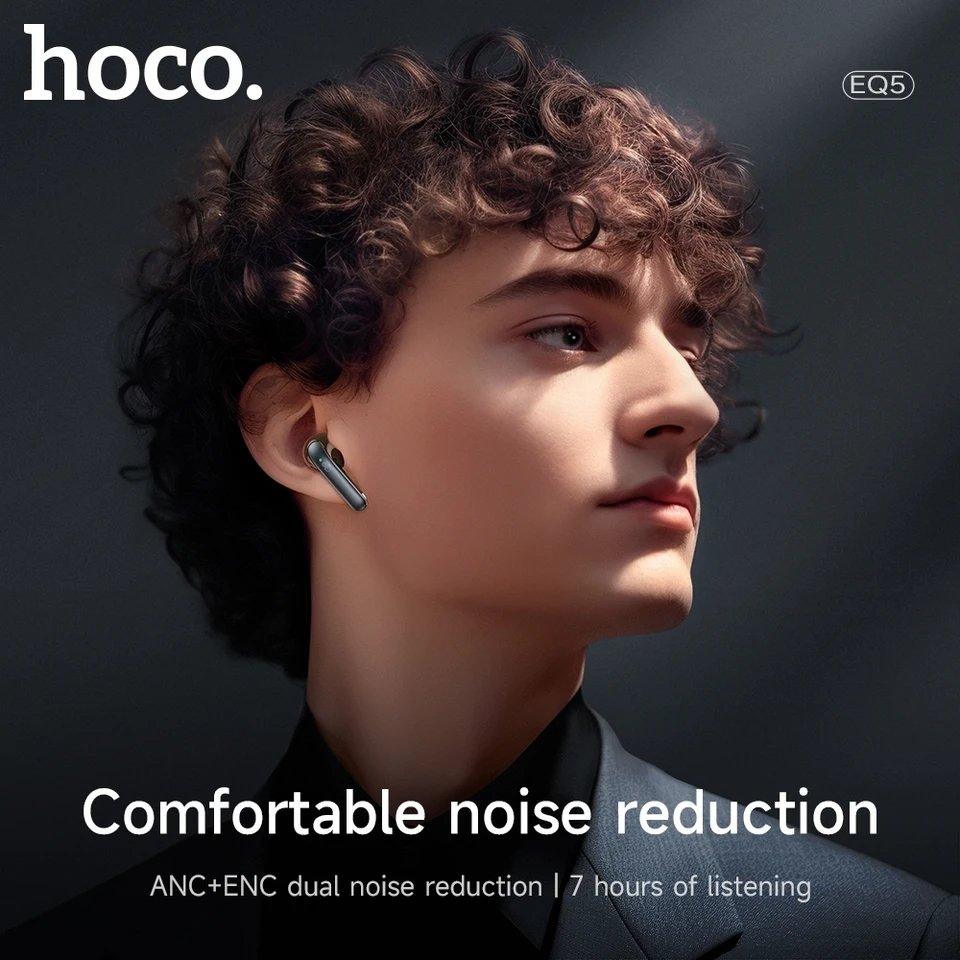 Hoco Eq5 Anc+Enc Bluetooth 5 3 Wireless Earphone D