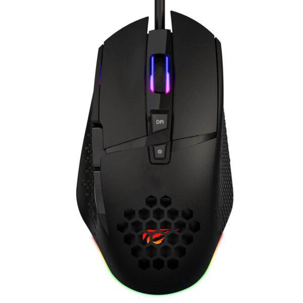 Havit HV MS1022 RGB LED Honeycomb Design 8 Buttons Gaming Mouse a