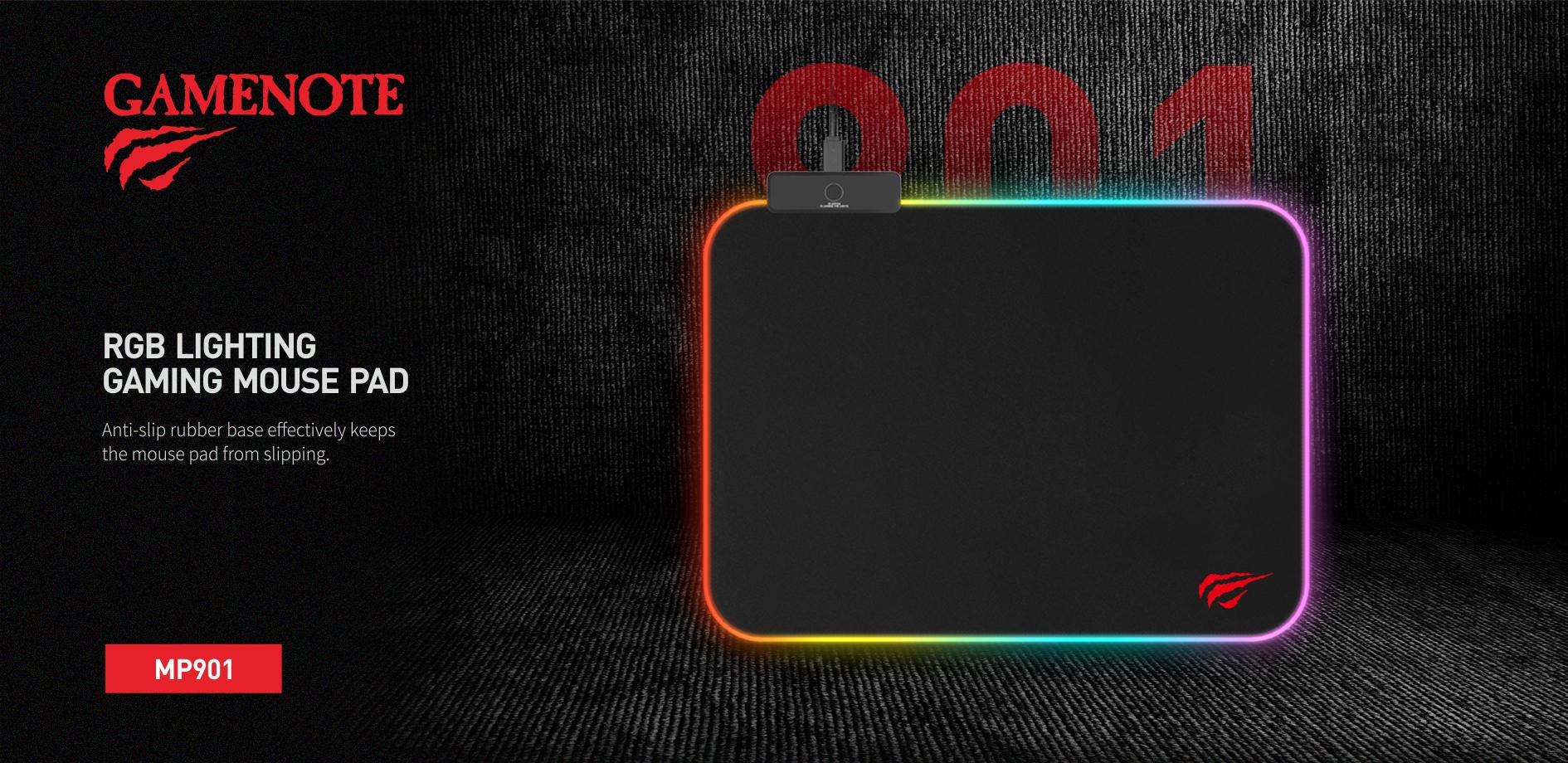 Havit Mp901 Rgb Gaming Black Mouse Pad B