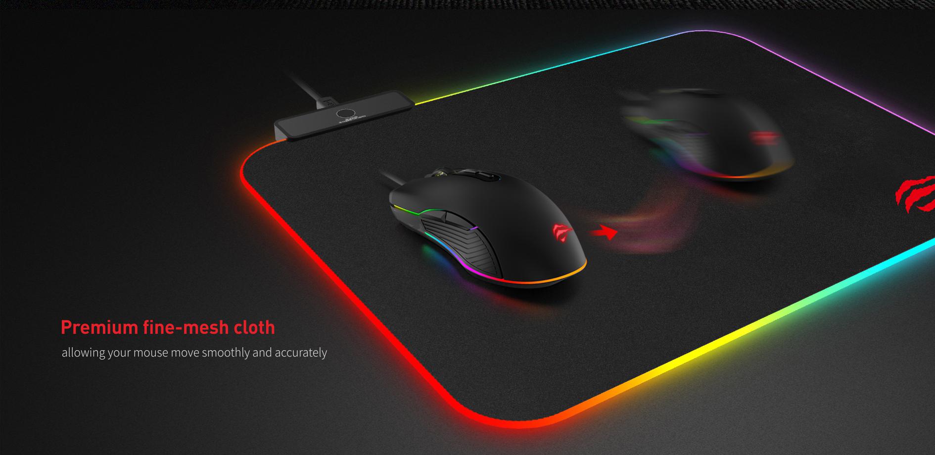 Havit Mp901 Rgb Gaming Black Mouse Pad C