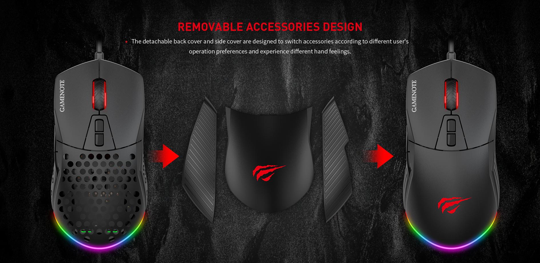 Havit Ms885 Rgb Backlit Programmable Gaming Mouse B