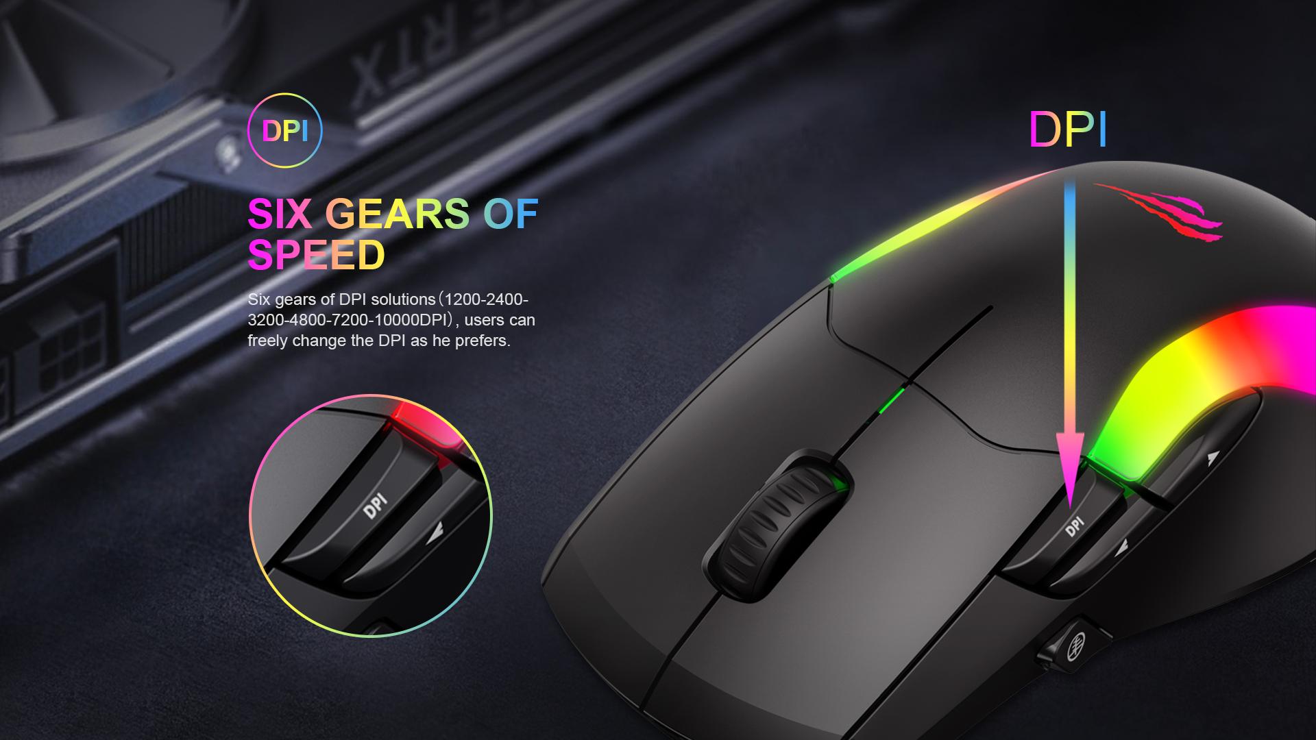 Havit Ms959 Rgb Backlit Programmable Gaming Mouse D