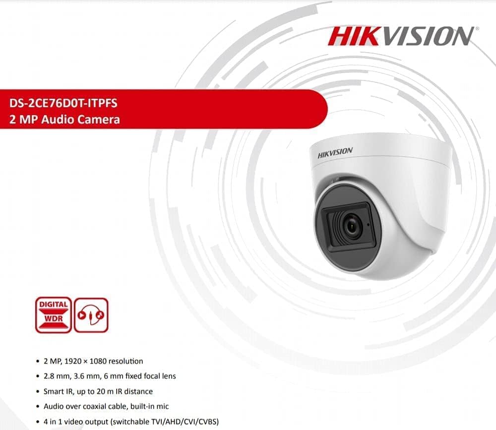 Hikvision Ds 2Ce76D0T Itpf (2 8Mm) (2 0Mp) Dome Cc Camera B