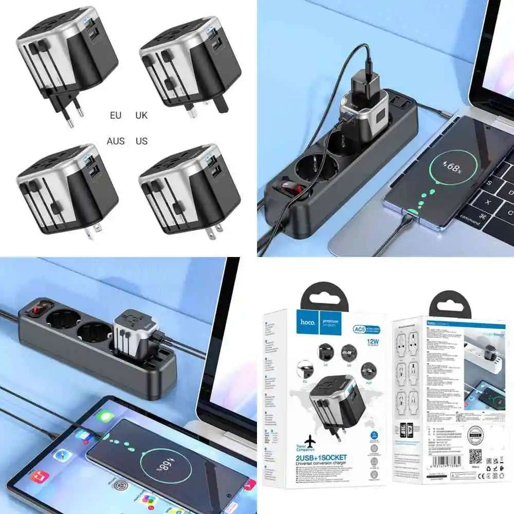 Hoco Ac5 12W Universal Travel Adapter C