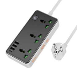 Hoco AC7A Storm Power strip 3 position Socket 1.5M (EU Plug)
