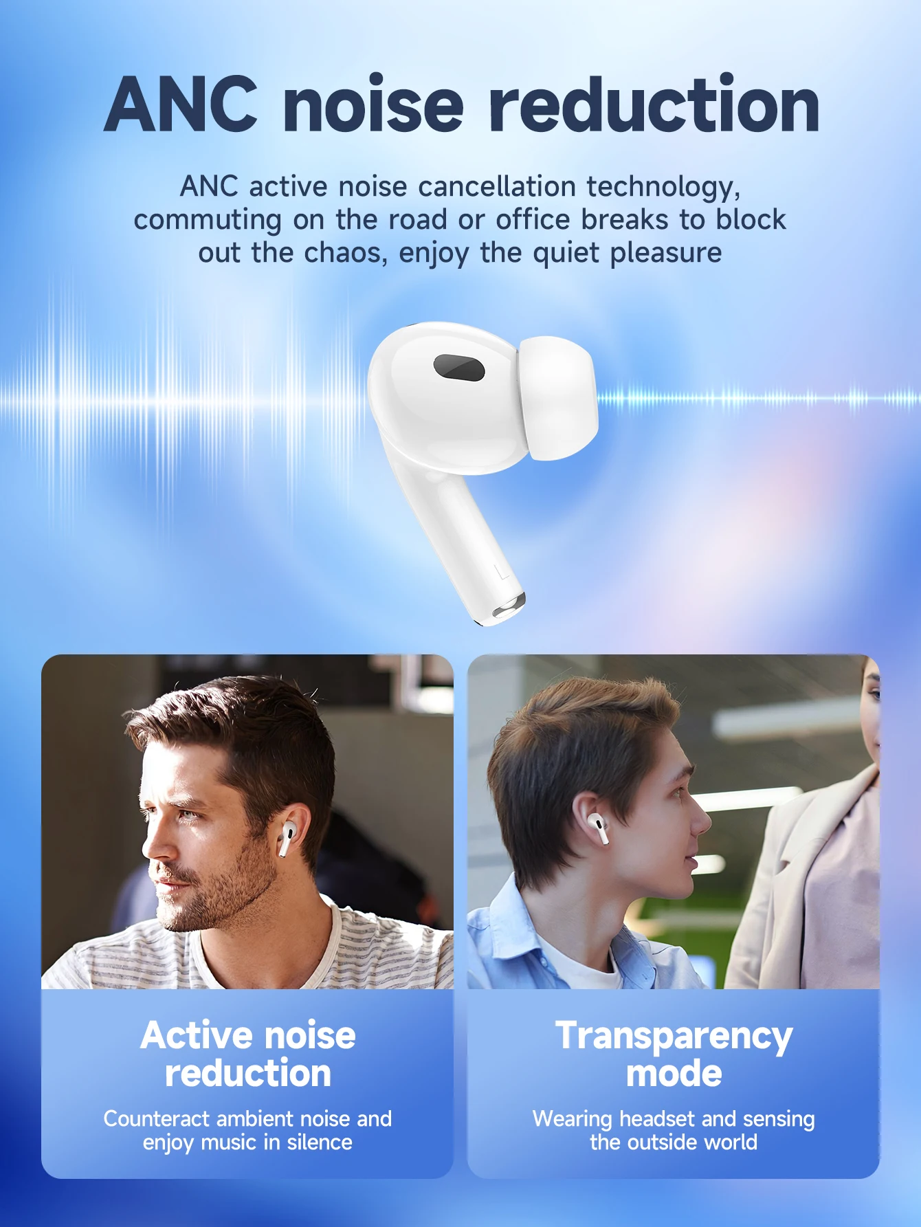 Hoco Ew63 Anc True Wireless Bluetooth Earbuds C