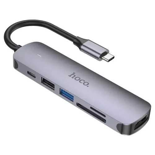 Hoco HB28 6 in 1 Multifunction USB Type C Hub