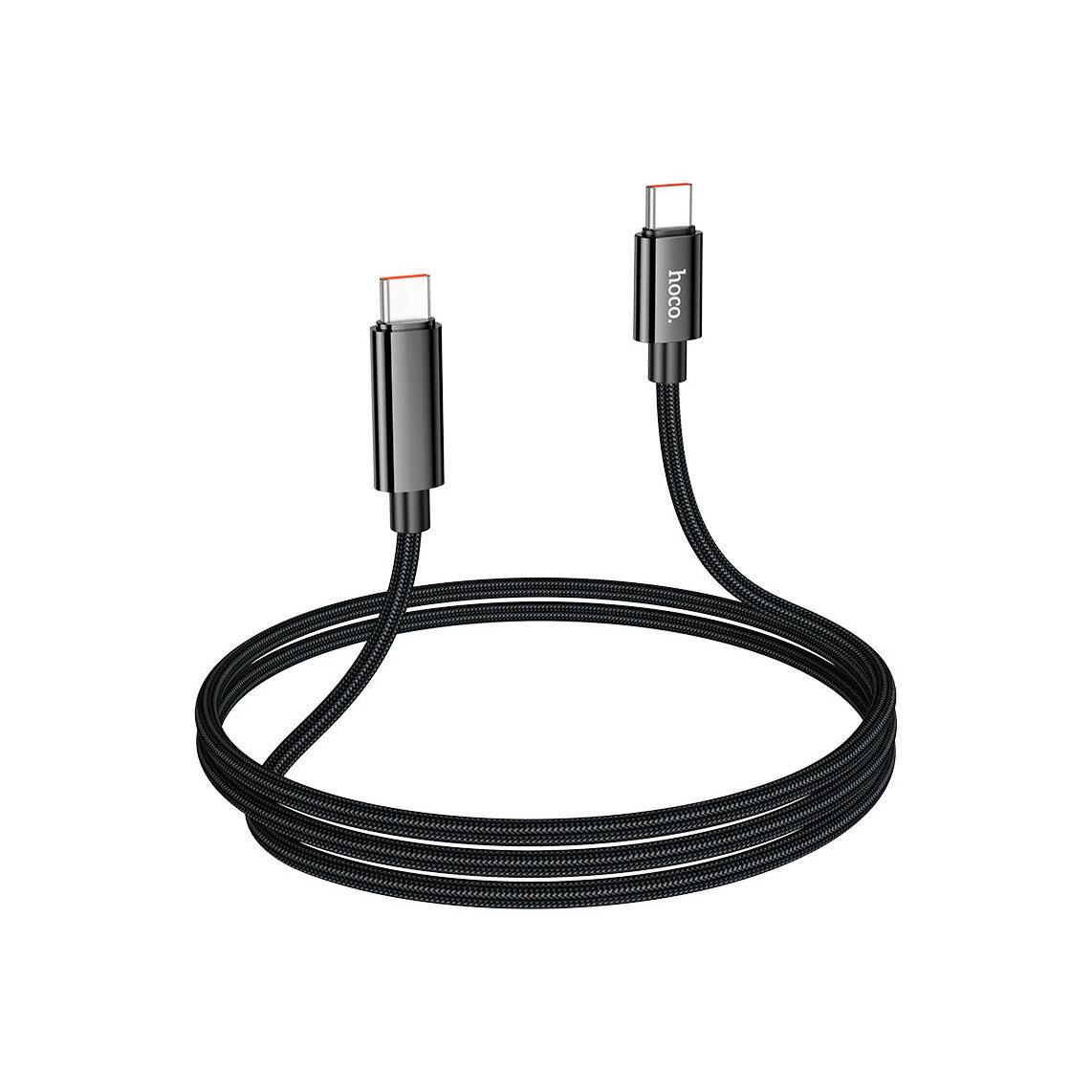 Hoco U125 Benefit 100W Fast Charging Data Cable With Display (Type C To Type C) E