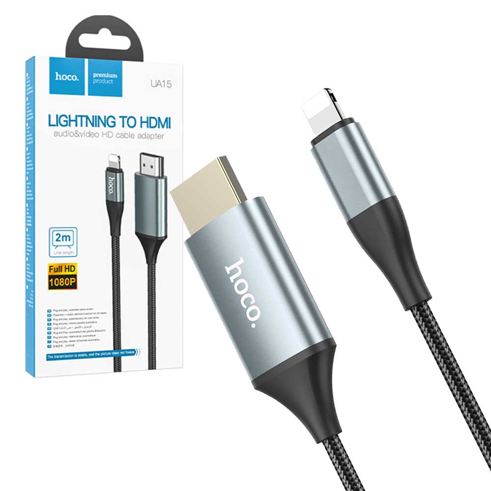 Hoco Ua15 Lightning To Hdmi Cable ( 2 Meter) F