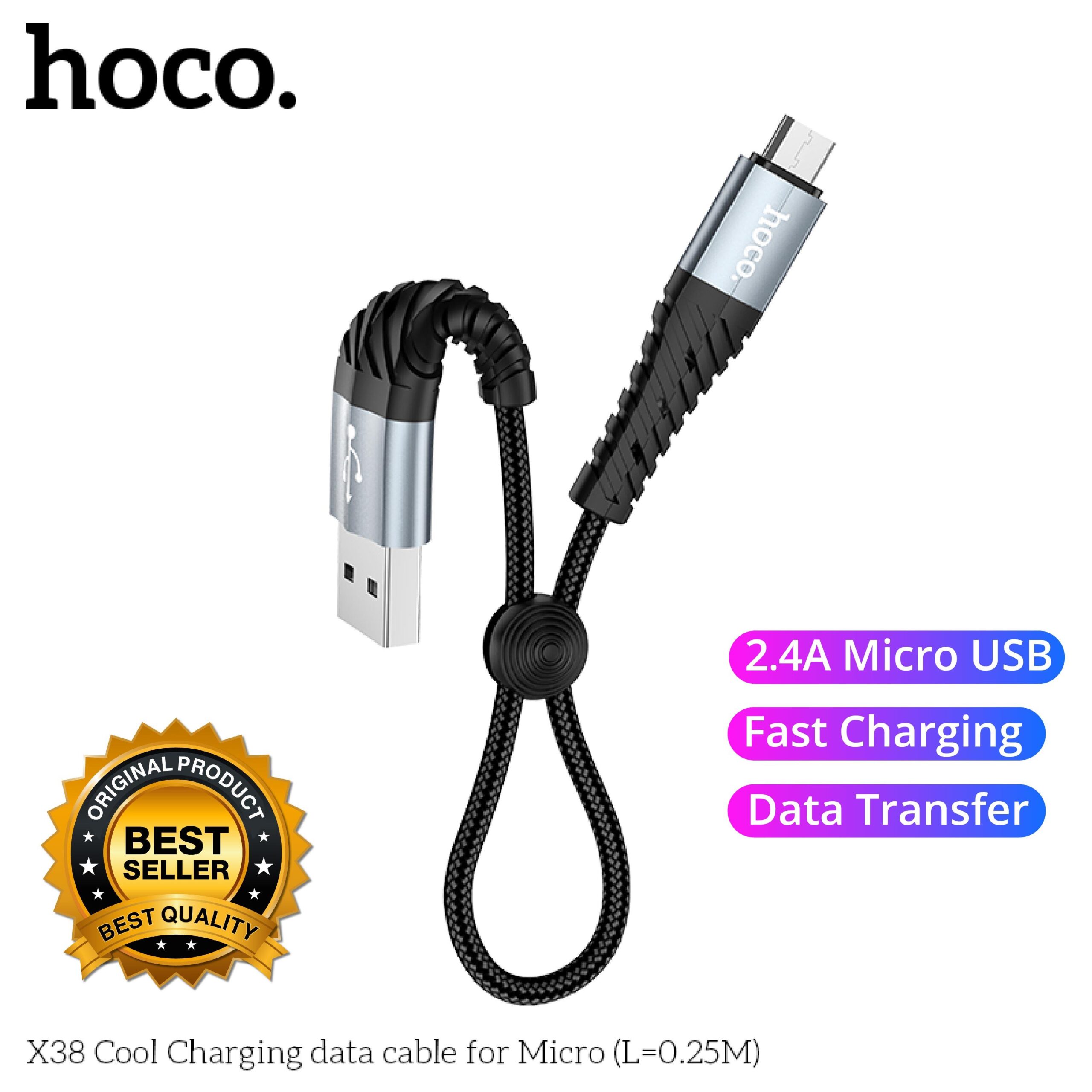 Hoco X38 Usb A To Type C Fast Charging Data Cable 25Cm A