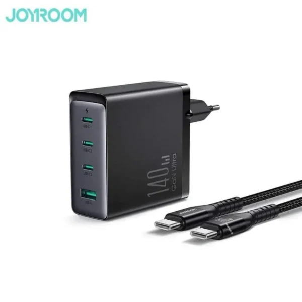 JOYROOM GaN Ultra JR TCG05EU 140W 3C1A Fast Charger With C To C Cable