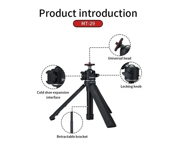 Jmary Mt29 Portable Mini Tripod B