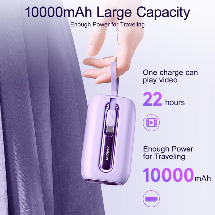 Joyroom Jr L012 10000Mah 22 5W Fast Charging Mini Power Bank H