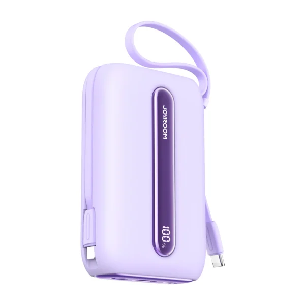 Joyroom JR L012 Plus Colorful Series 22.5W Mini Power Bank With Dual Cables 20000mAh