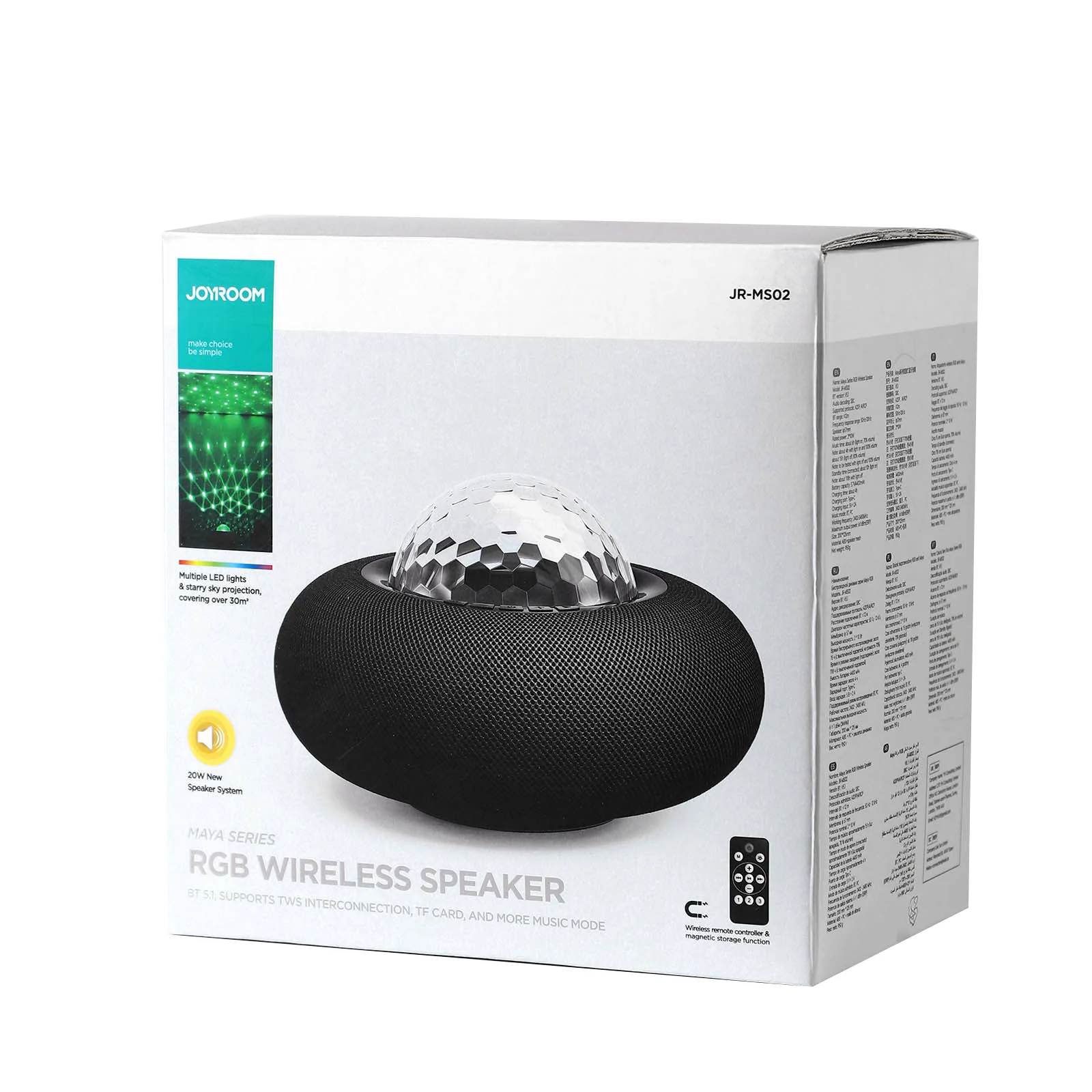 Joyroom Jr Ms02 Maya Series Rgb Wireless Speaker D