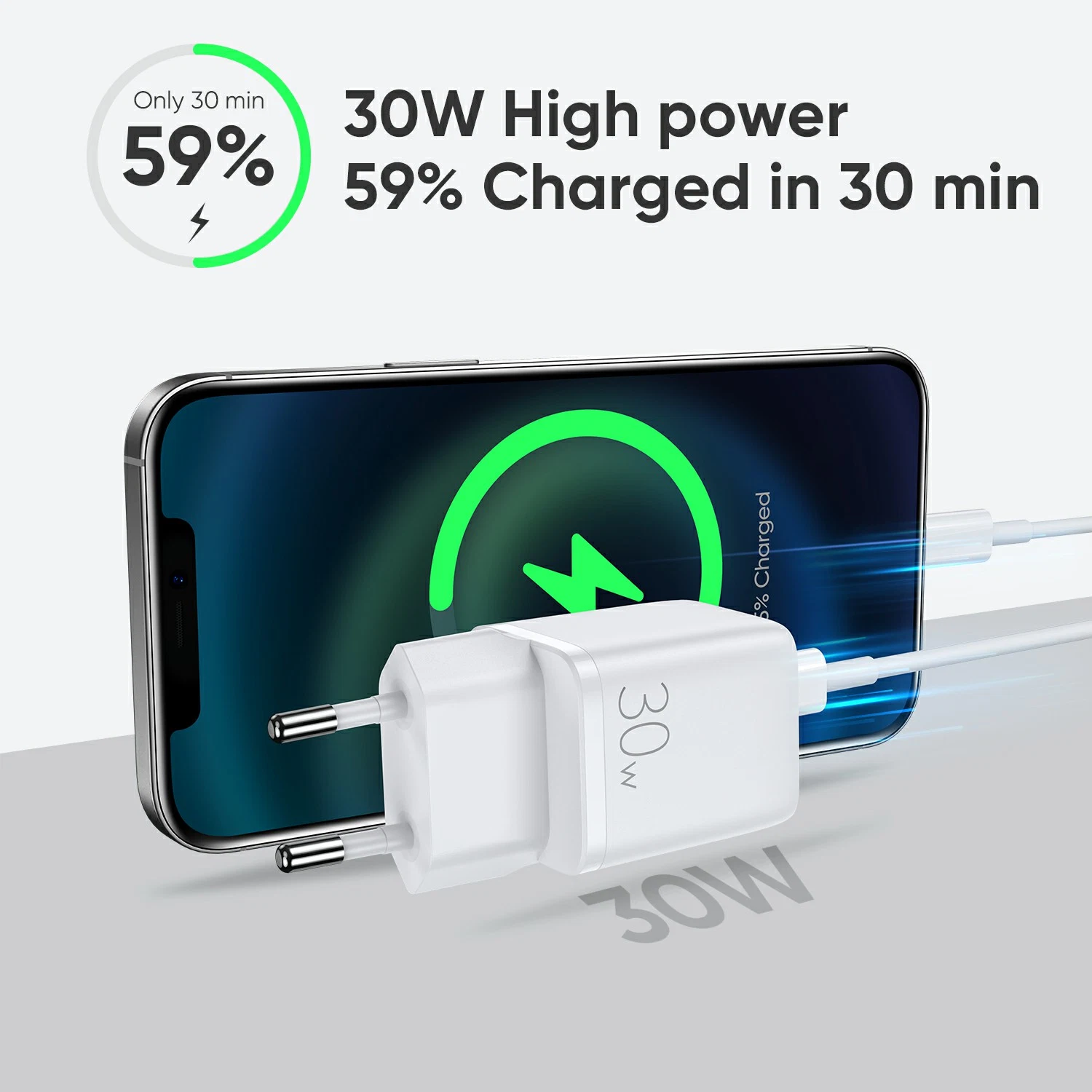 Joyroom L Qp303 Fast Charger 30W With Usb C Power Delivery B