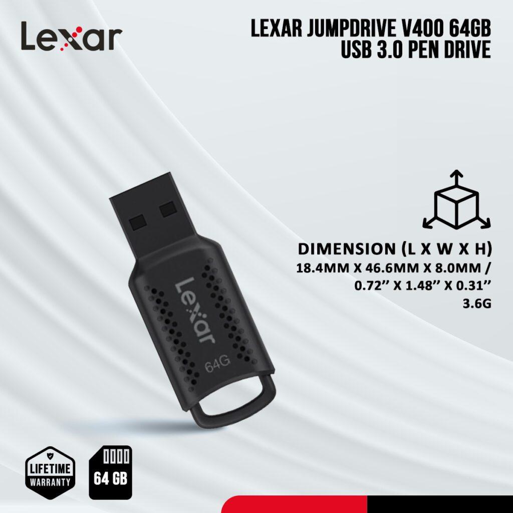 Lexar Jumpdrive V400 64Gb Usb 3 0 Pen Drive C