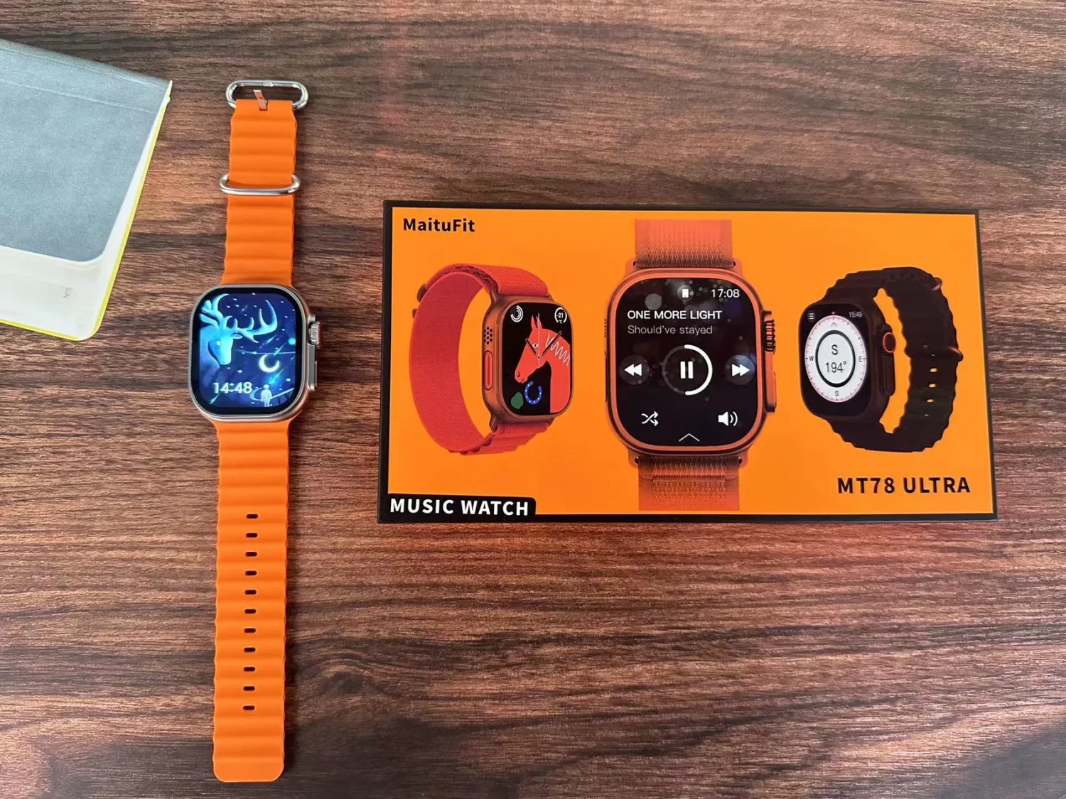 Maitufit Mt78 Ultra Music Smart Watch F