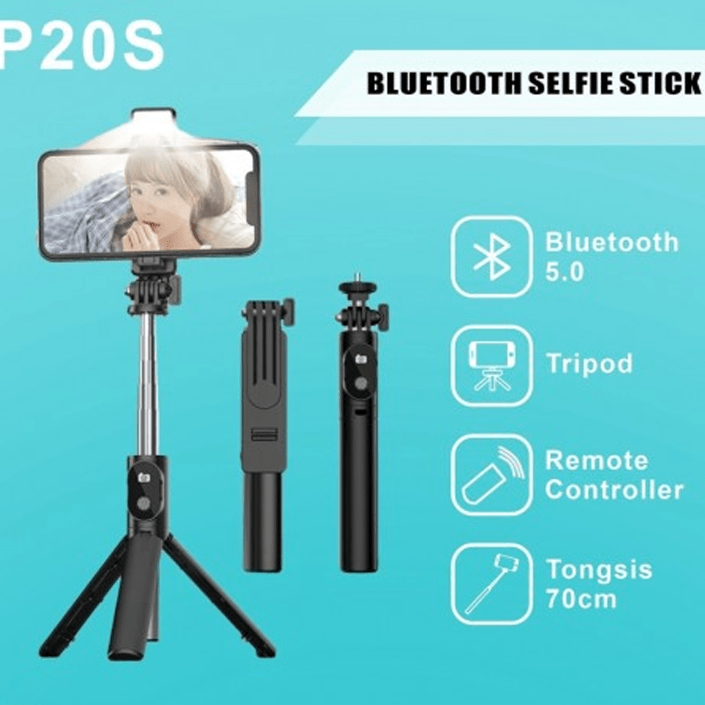 P20S Selfie Stick With Led Light B