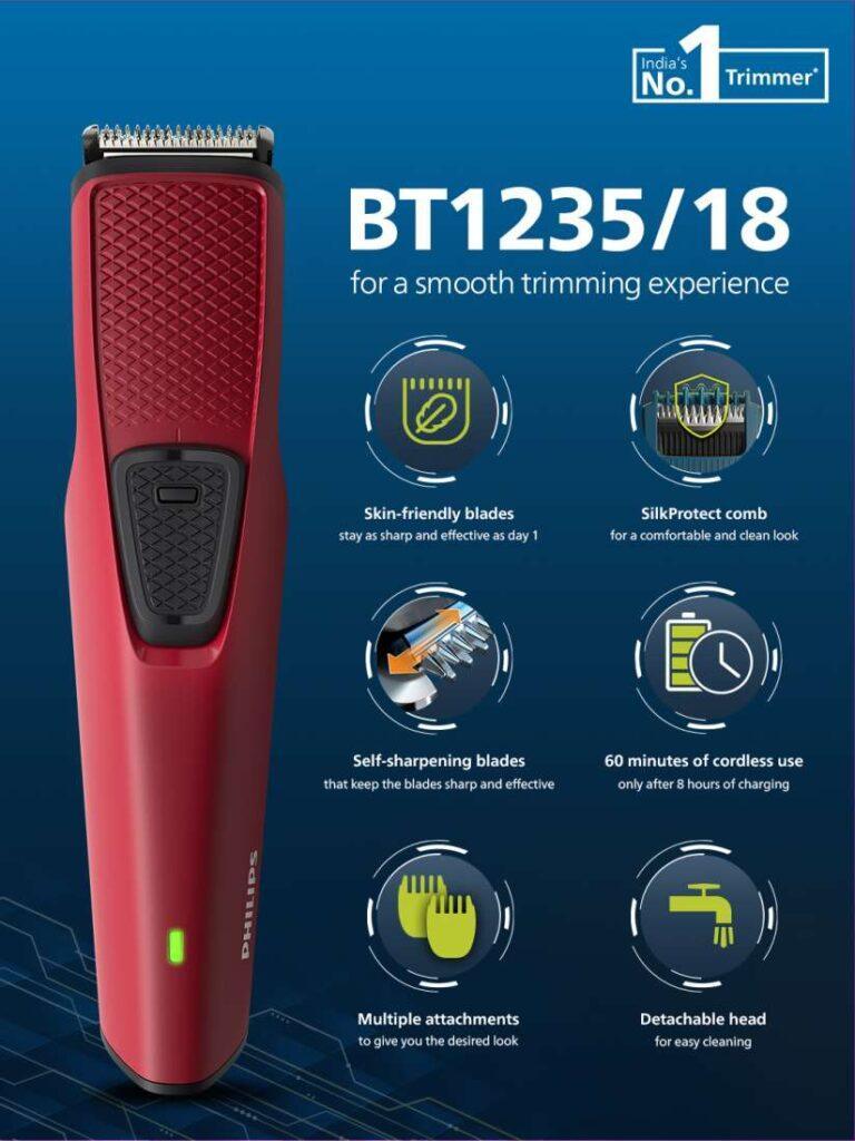 Philips Bt1235 Skin Friendly Beard Trimmer E