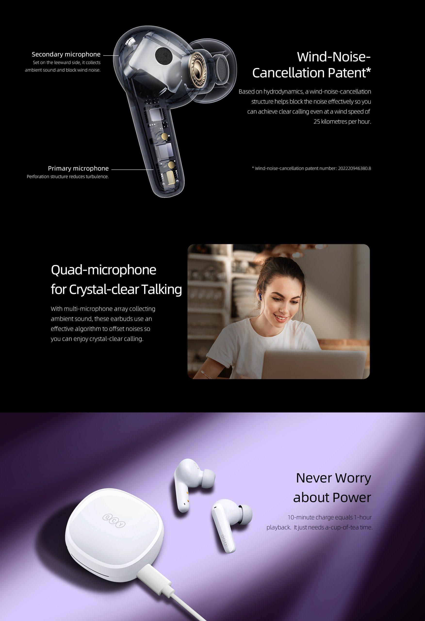 Qcy T13X Tws Earbuds Bluetooth V5 3 Earphone F