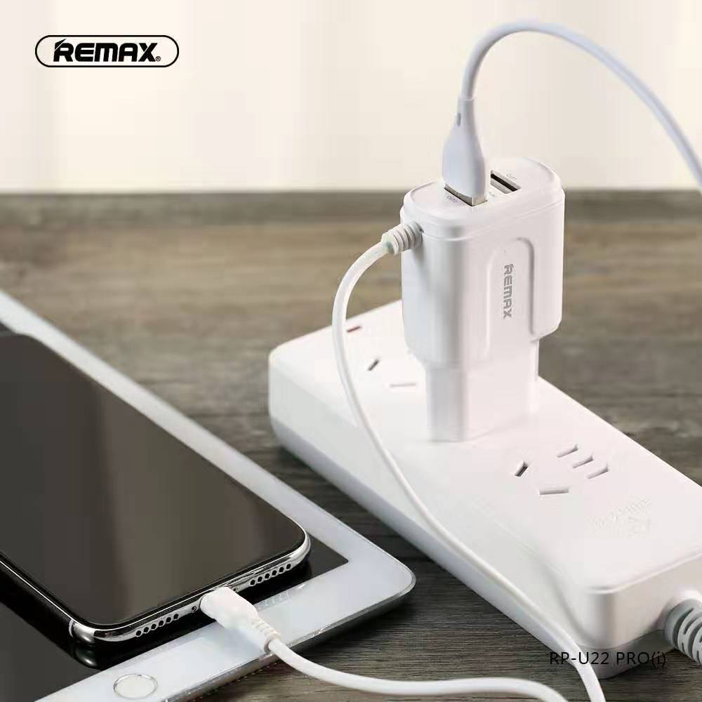 Remax Rp U22 Fast Charging Adaptor 2 4A With Data Cable C