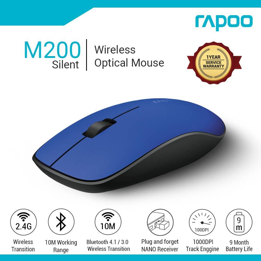 Rapoo M200 Multi Mode Wireless Silent Mouse I