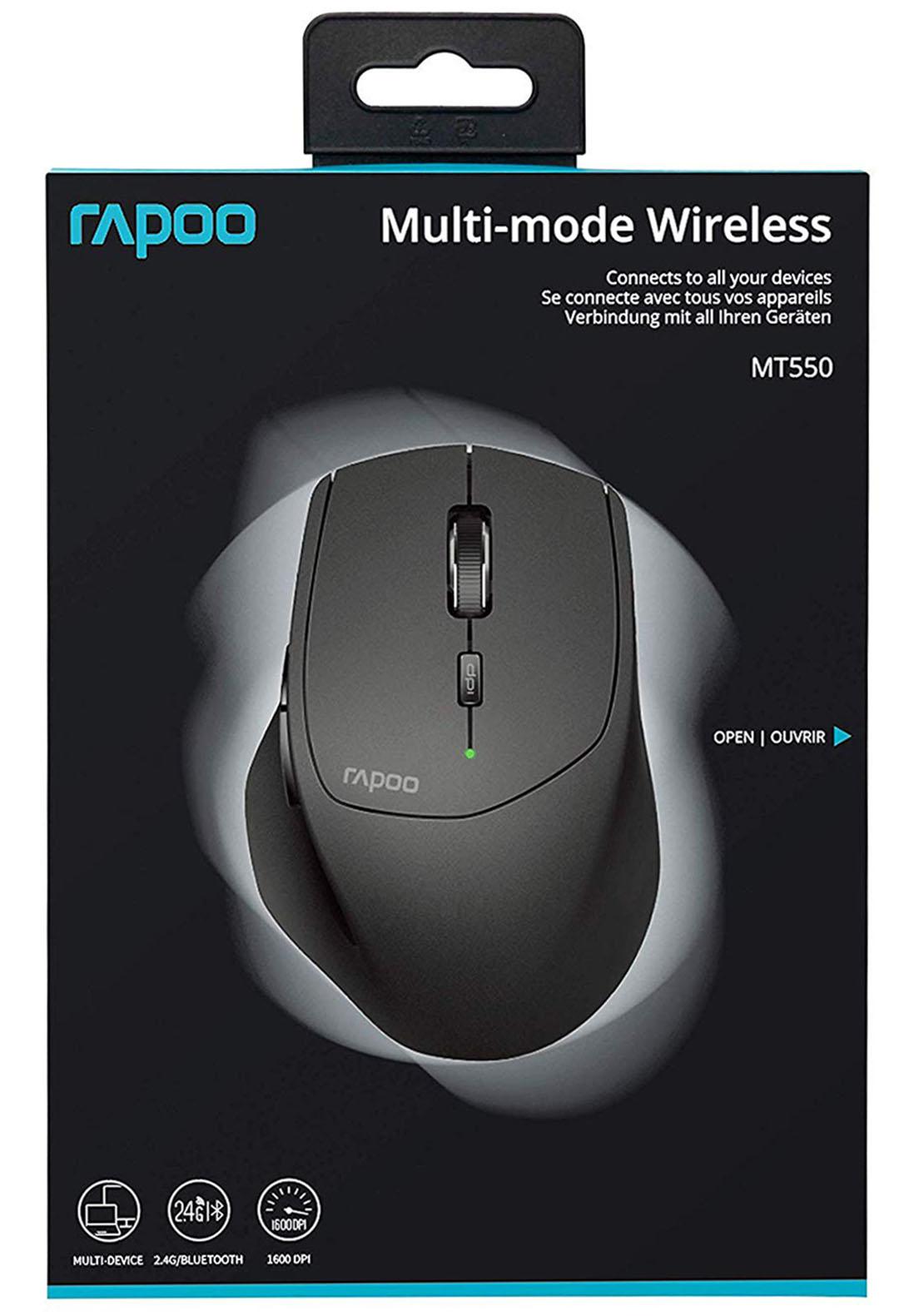 Rapoo Mt550 Multi Mode Wireless Mouse F