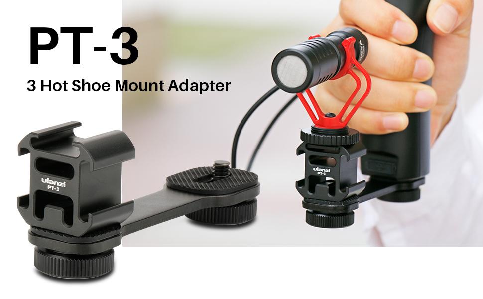 Ulanzi Pt 3 Gimbal Accessories Triple Cold Shoe Mounts A