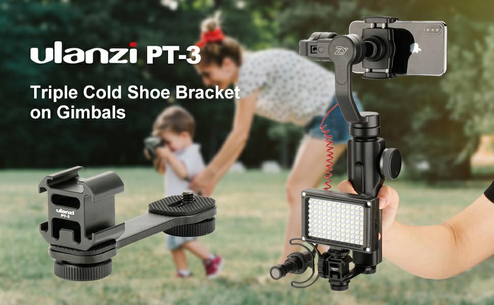 Ulanzi Pt 3 Gimbal Accessories Triple Cold Shoe Mounts D