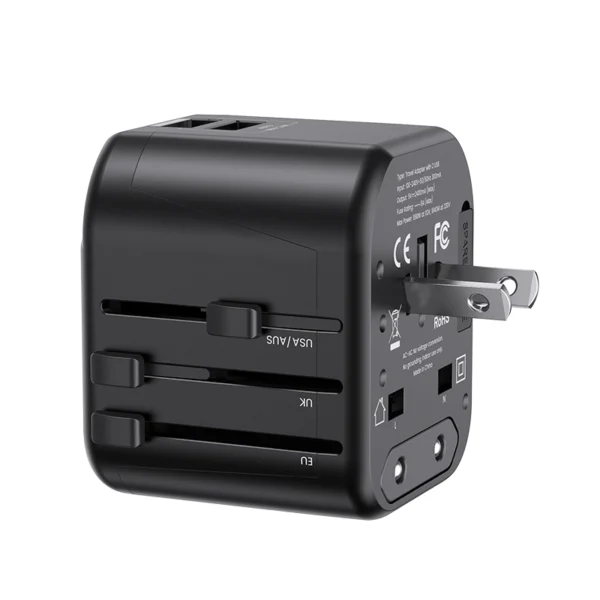 Usams US CC173 T55 12W Dual USB Universal Travel Charger