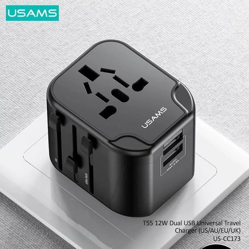 Usams Us Cc173 T55 12W Dual Usb Universal Travel Charger A