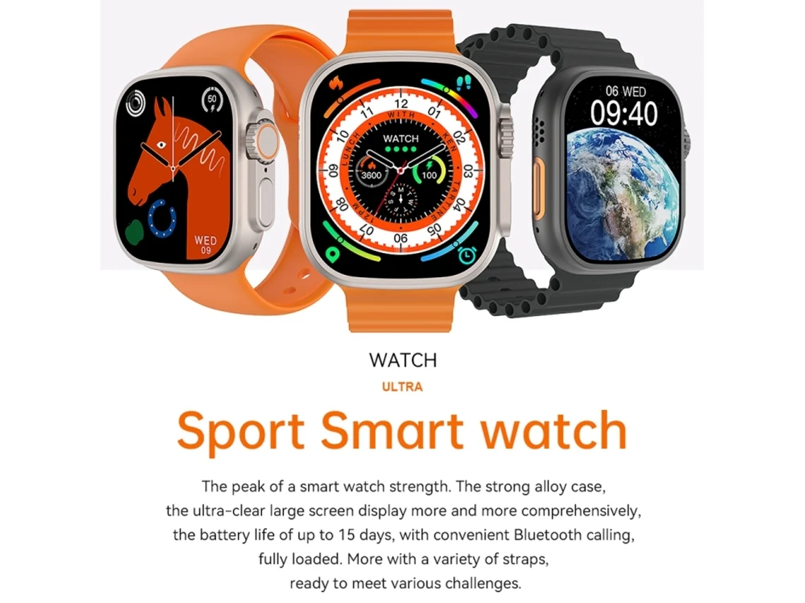 Wiwu Sw01 Ultra Bluetooth Calling Sports Smart Watch F