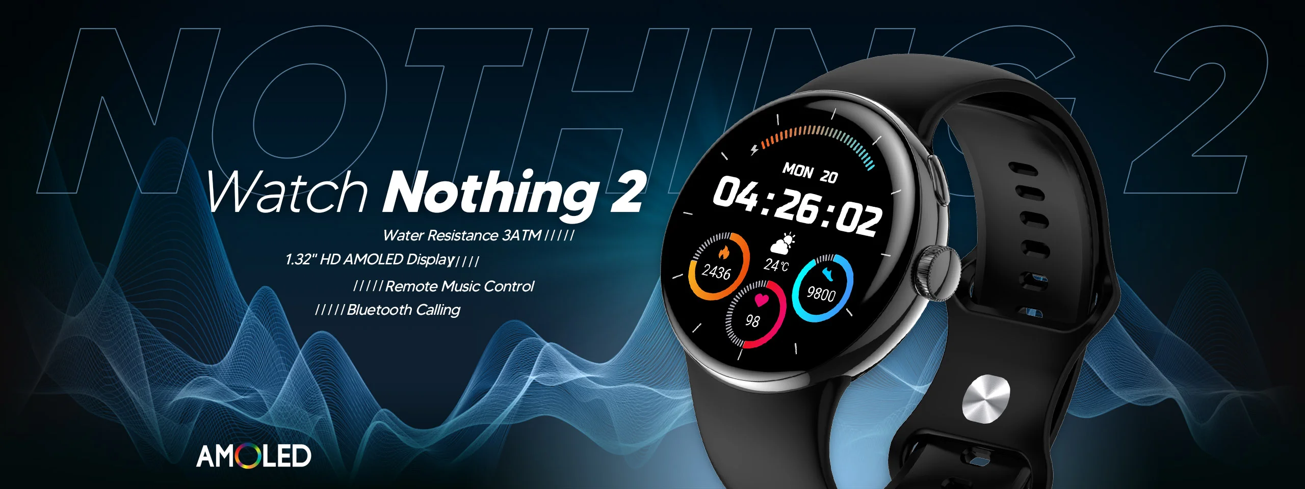 Xinji Nothing 2 Bluetooth Calling Waterproof Smart Watch B