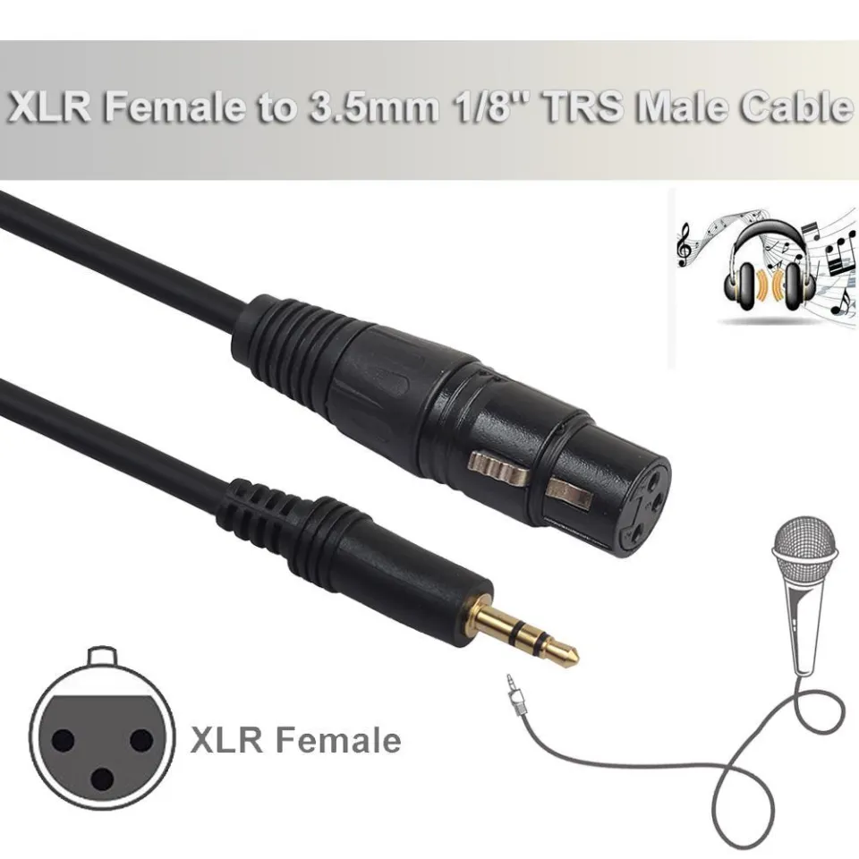 Xlr Female To 3 5Mm Microphone Cable B