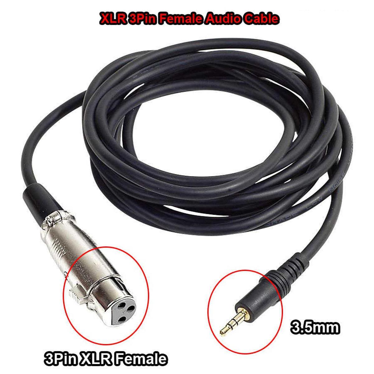 Xlr Female To 3 5Mm Microphone Cable D