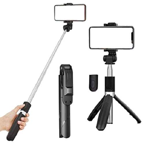 XT02 Selfie Stick Tripod with Bluetooth Remote