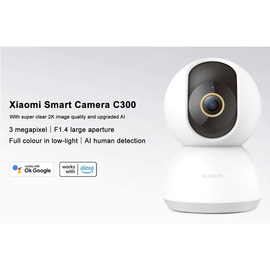 Xiaomi C300 360 Degree 2K (3 0Mp) Smart Home Security Dome Wi Fi Ip Camera A