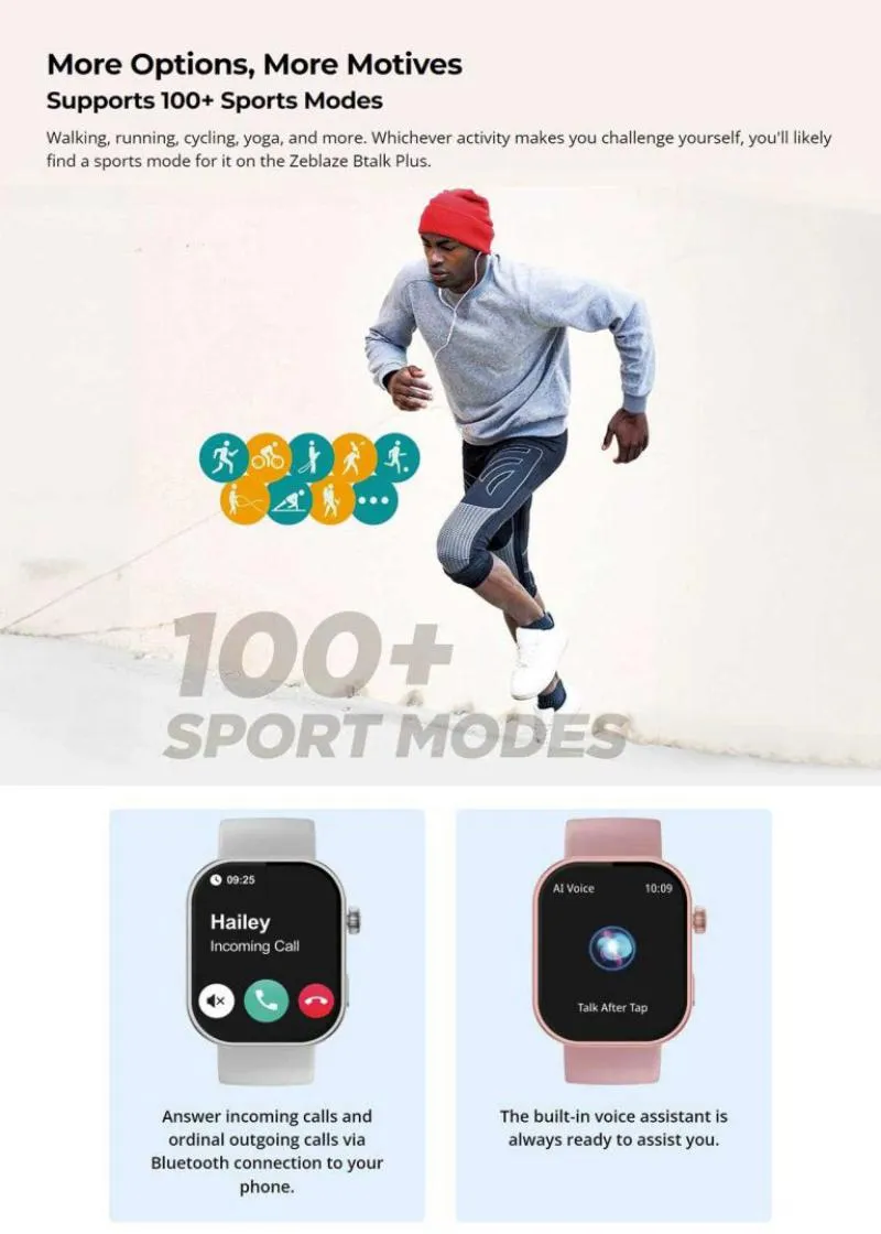 Zeblaze Btalk Plus Voice Calling Smartwatch C