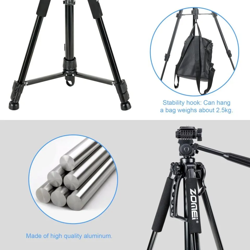 Zomei T120 Mobile &Amp; Dslr Tripod Professional Series (Without Mobile Holder) B