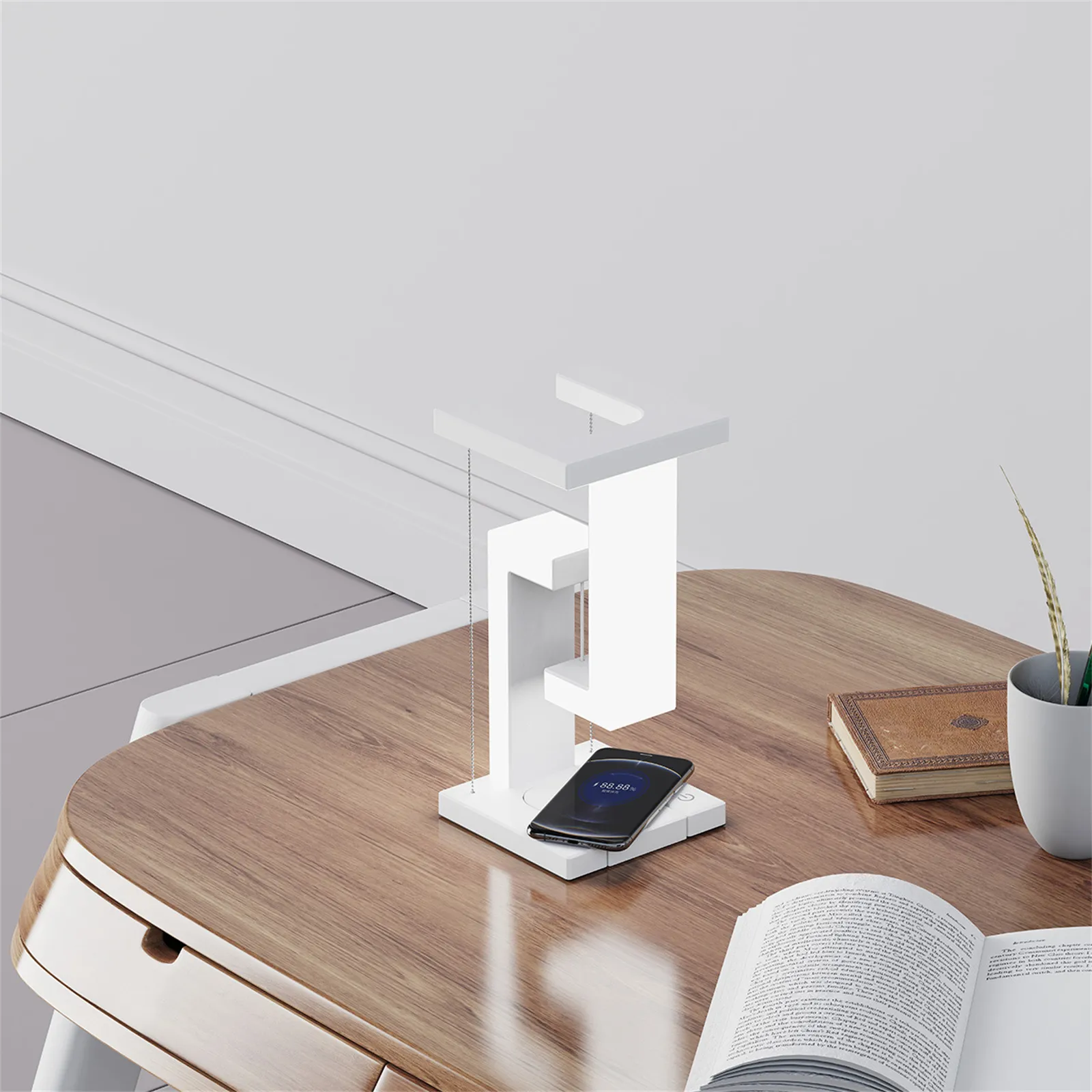 Anti Gravity Led Desk Lamp With Wireless Charger F