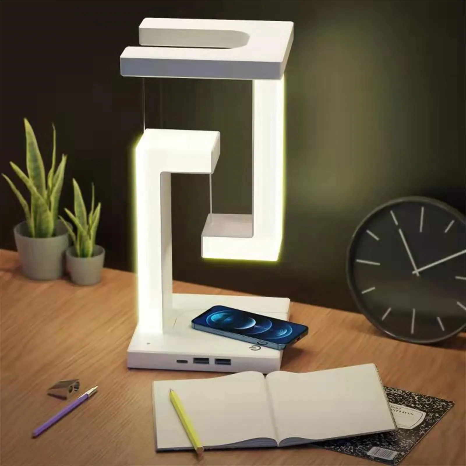 Anti Gravity Led Desk Lamp With Wireless Charger G