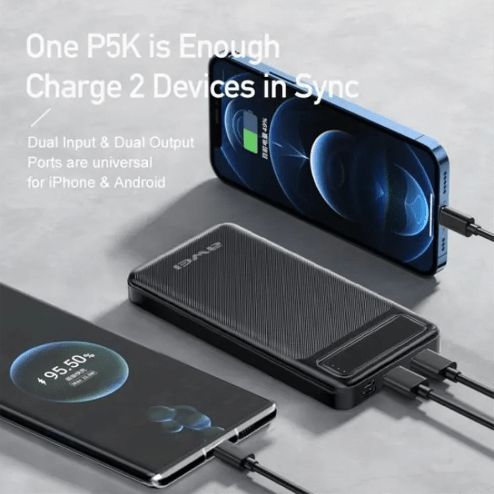 Awei P5K 10000Mah Fast Charging Power Bank D