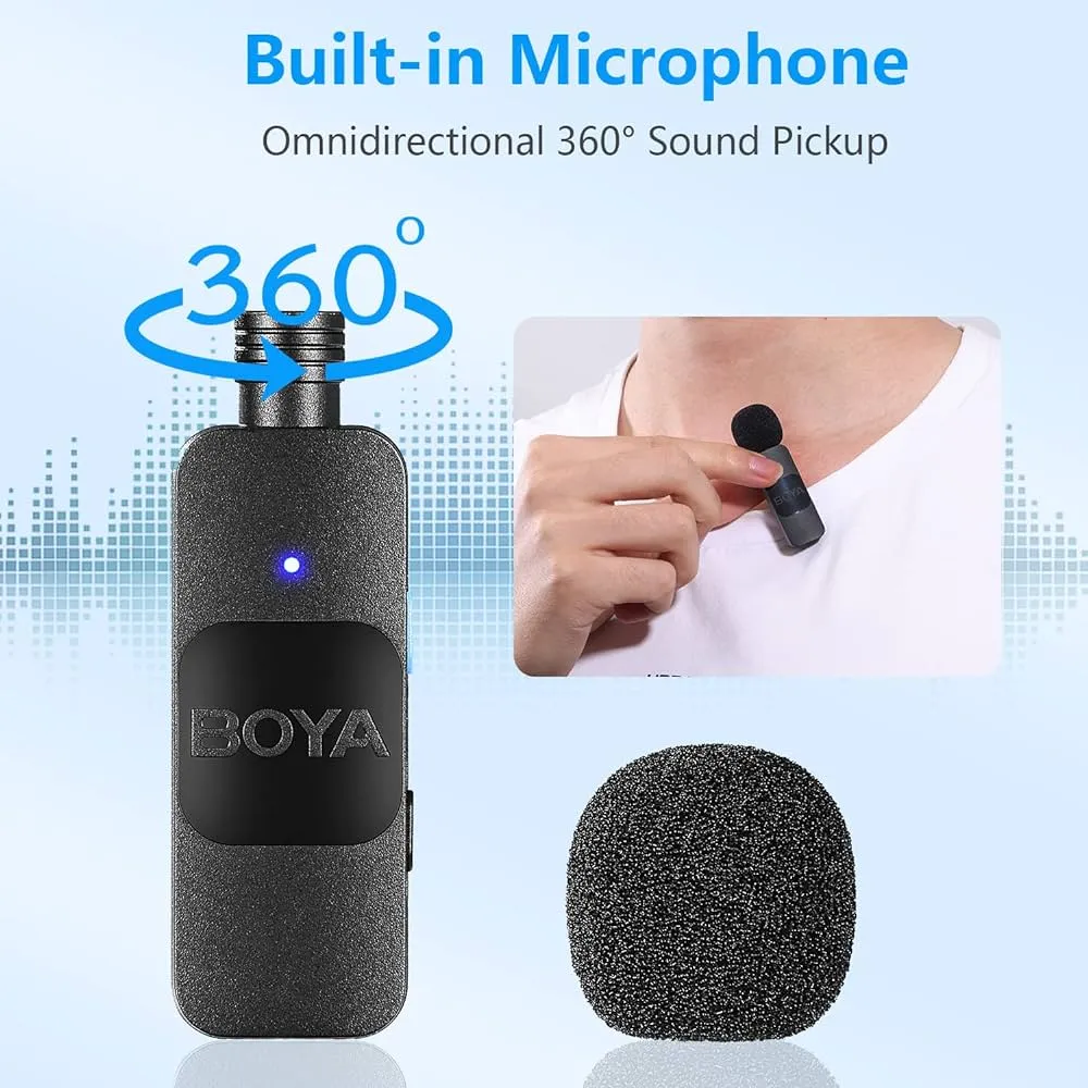 Boya By V1 Ultracompact 2 4Ghz Wireless Microphone For Ios Device C