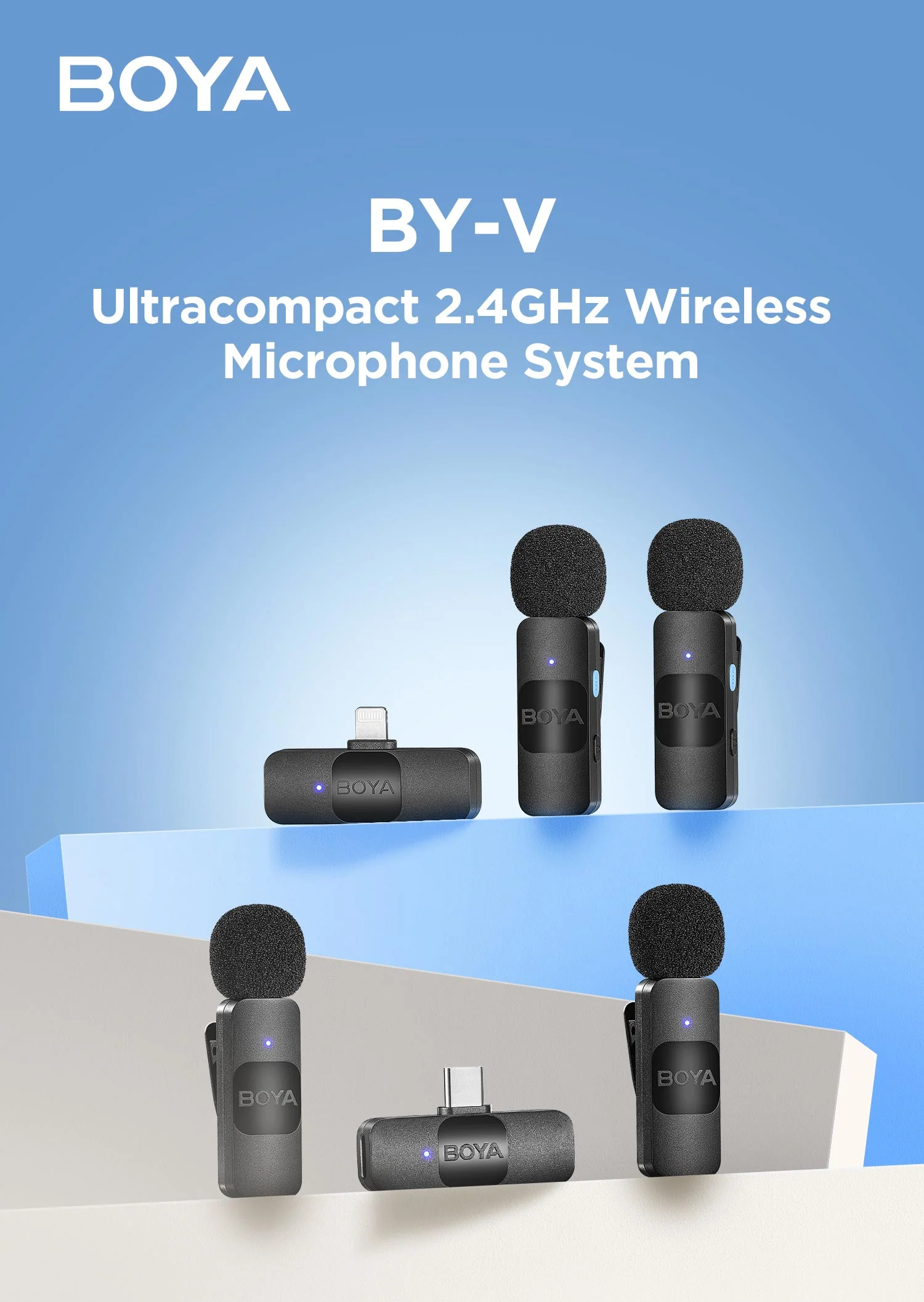 Boya By V1 Ultracompact 2 4Ghz Wireless Microphone For Ios Device G