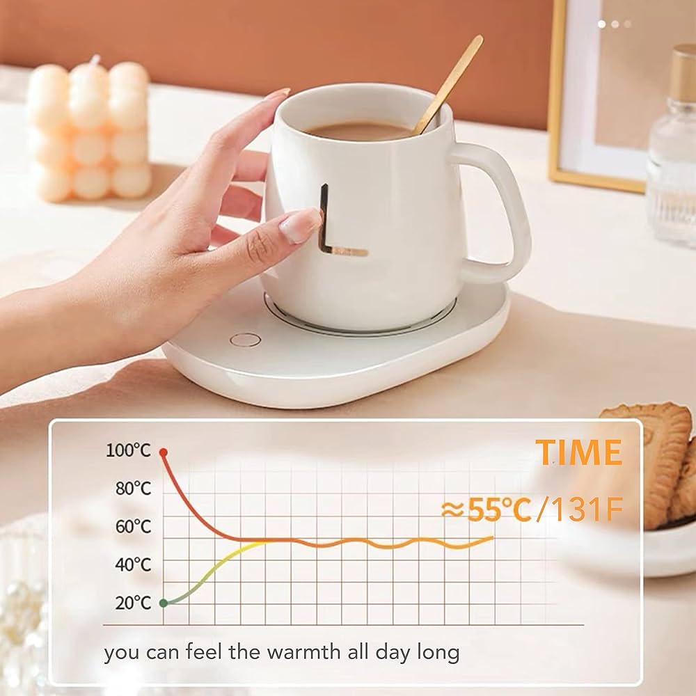 Coffee Cup Warmer Smart Thermostat Coaster Automatic Thermostat Cup C