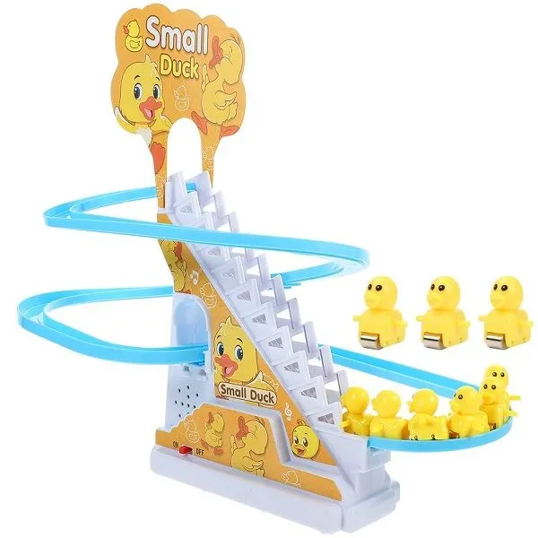 Duck Slide Stairs Toy Burrs free Electric Light Music Amusement Climb Stairs Trk Toy