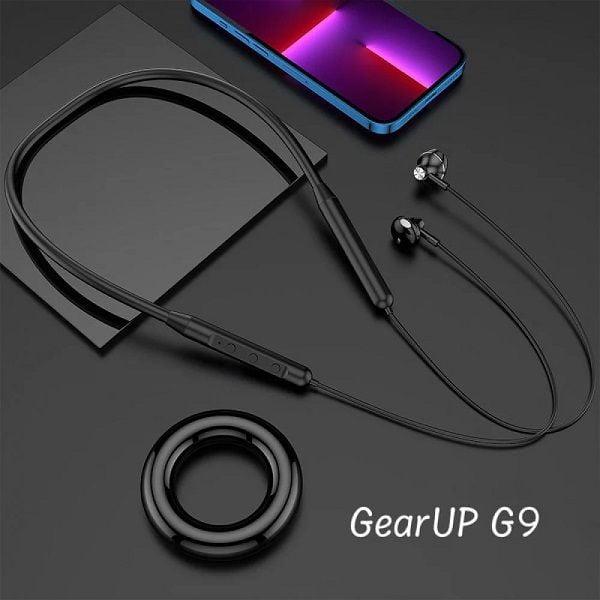 Gearup G9 Neckband Magnetic Metal Earphone With Good Quality Microphone A