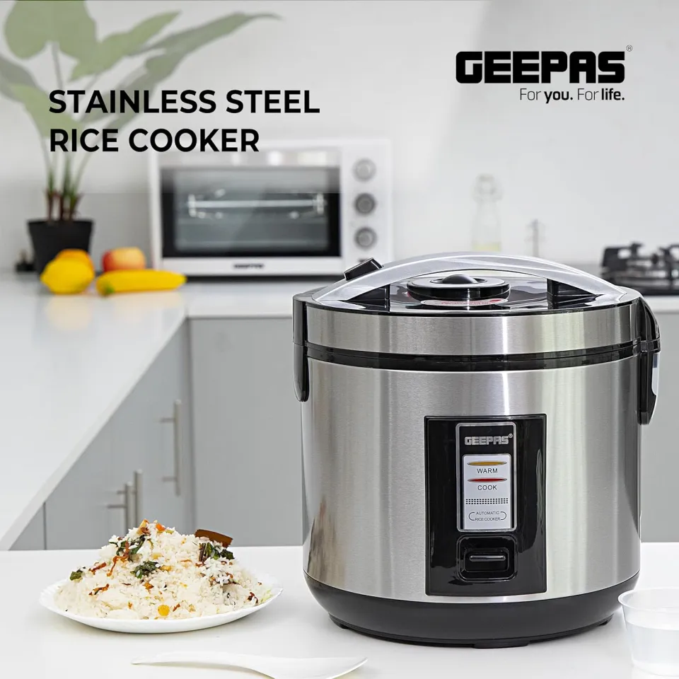 Geepas Grc4330 Stainless Steel Rice Cooker A