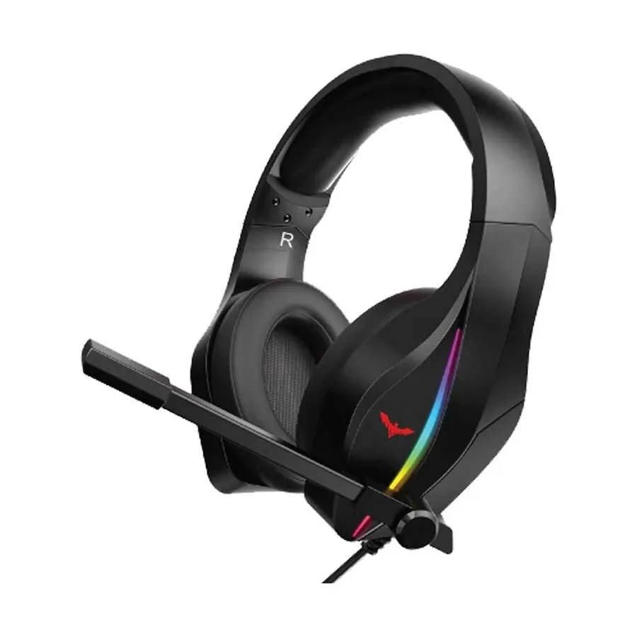 Havit H2011D Pro Over Ear Wired Rgb Gaming Headphone B